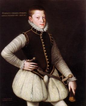 Alonso Sanchez Coello : Rudolf II, Holy Roman Emperor as a young Archduke